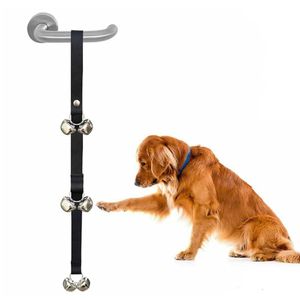 Creative Dog Deurbells Praktische Pet Cat Deurbell Draagweerstand Stevige banden met twee kleine bel betere klokken voor uw huisdieren DH0318