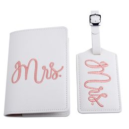 Creative brodery couple Suit Airplane Boarding Pass Lage Tag Pu Ready en stock