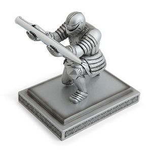 Desk Lade Organisatoren Creative Executive Knight's Pen Holder Armor Hero Metal Pens Holders koper Statue Pen Personaliseerde kantoorbenodigdheden