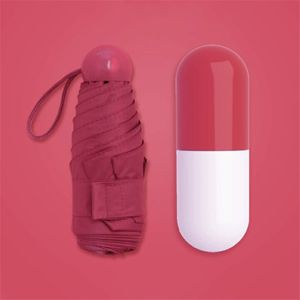 Creative Prachtige Leuke Capsule Paraplu Vinyl Zonnescherm Anti-Uv Paraplu Opvouwbare Vrouw Pocket Kleine Reclame Paraplu Regenkleding CHYL0057