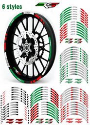 Film de pneu de course de mode créatif tendance lettre de couleur décorative autocollant de moto bord intérieur autocollant réfléchissant pour APRILIA RS 1253381138