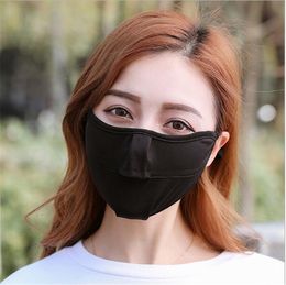 Mode créative Lavable réutilisable masque facial extérieur Masques crème solaire visage Masque glace soie respirant mince 6 couleurs au choix
