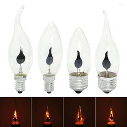 Creatieve flikkerende emulatie Led Flame Tip Candle Fire Ligh Ligh E14 E27 3W Filament Lamp Vintage Bar Pub Home Decor