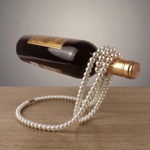 Creatieve drijvende wijnhouder parelketting rek champagnefles hangende kast ornamenten bar ambachten 240104