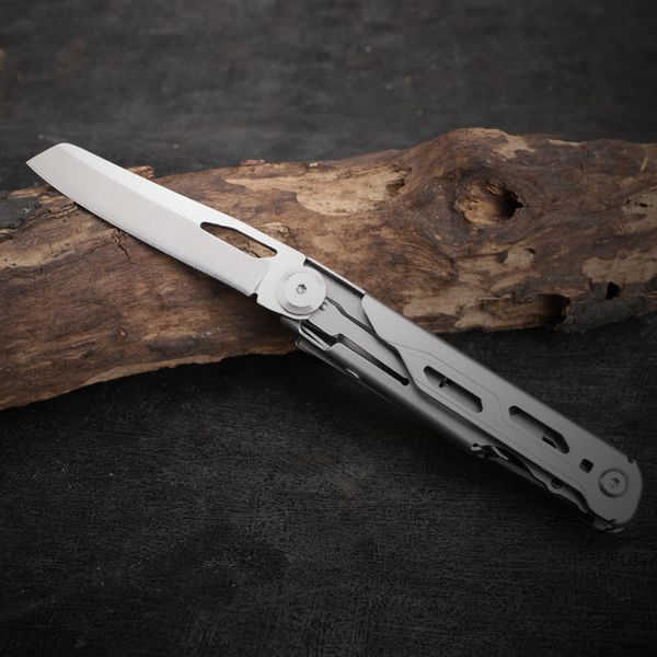 Gadgets extérieurs couteau pliant créatif multi-outil 440 acier camping poche couteau jackknife ciseaux multifonctionnels.