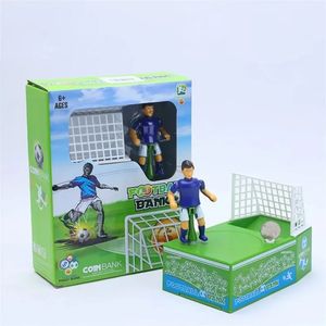 Creatief voetbalveld Piggy Bank Soccer Coin Holder Saving Money Jar Coin Box Cadeau voor voetbalfans 240418