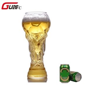 Creative Football Tasses Bar Verre 450 ml Verres À Vin Whisky Bière Gobelet Jus Coupe Haute Coupe En Verre Borosilicate LJ200821