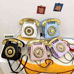 Creative Funny Ins Dames Bag Style Soft Sister Telefoon Japan en Zuid -Korea Leisure Single Shoulder Messenger Bag 220601