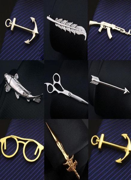 Pince à cravate créative et amusante pour hommes, épingle en métal en acier inoxydable, élégante, mode barre à cravate, cadeaux de fête de mariage pour affaires 4650432