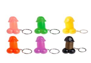 Créatif Funny pénis Keychain Multi printemps Lovers Lovers Men Women Women Prank Cadeaux Y03061234371