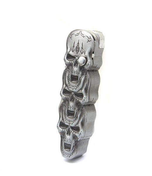 Creative Gas Lighters Skull Shape Bight With Knife Multifonctional Windprooter Jet Butane Cigarette Lighter66065827205276