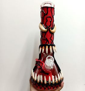 Creative Glass Bong Beaker Hookahs Holloween Dab Rig Recycler avec Femelle 18mm Joint Fumer Pipes Cadeau De Vacances