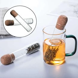 Creative Glass Pipe Infuseur Filtre Sieve Mate Maker Brewing for Spice Herb Tea Cascing Tool Tool Accessoires