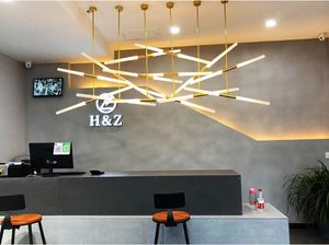 Creative Gold Crystal Weegschaal Hanglamp 220 V LED Bubble Hanglamp voor Hotel Restaurant Office Indoor Lighting