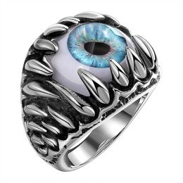 Creatieve Halloween Devils Eye 14K Wit Gouden Ringen Voor Vrouwen Sieraden Sets Heren Ring Punk Hip Hop Stijl Accessoires gift