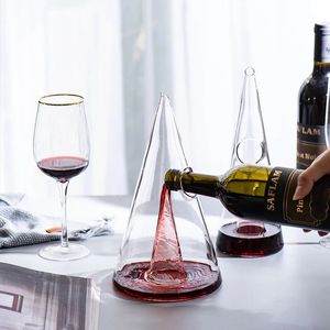 Creative Handmade Vir Wine Decanter Crystal Jug Red Brandy verser Aerator Champagne Bottle Home Restaurant Bar Supplies 240415
