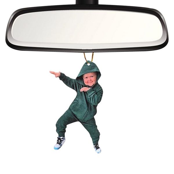 Créatif Hasbullah Car Rear View Mirror Pendant Russie en ligne Celebrity Baby Car Decor Decing for Auto Interior Decortaion