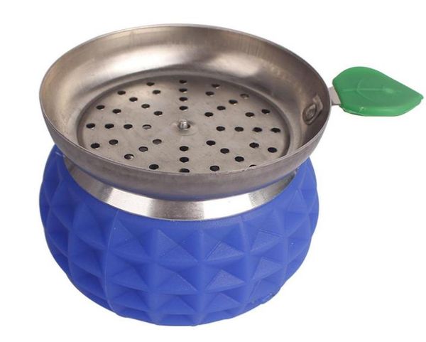 Pot à charbon de bois pour narguilé créatif, Cactus, colle en silicone Durable, bol à fumée, dispositif de combustion du carbone en acier inoxydable, 7429348