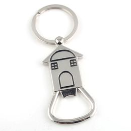Creative House Bottle Opener Keychain Metal Opener Pendant Keyring Keukengereedschap