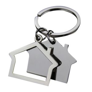 Creatief huis sleutelhanger metalen sleutelhanger hanger auto sleutelhanger bagage decoratie sleutelhanger cadeau levert gratis DHL