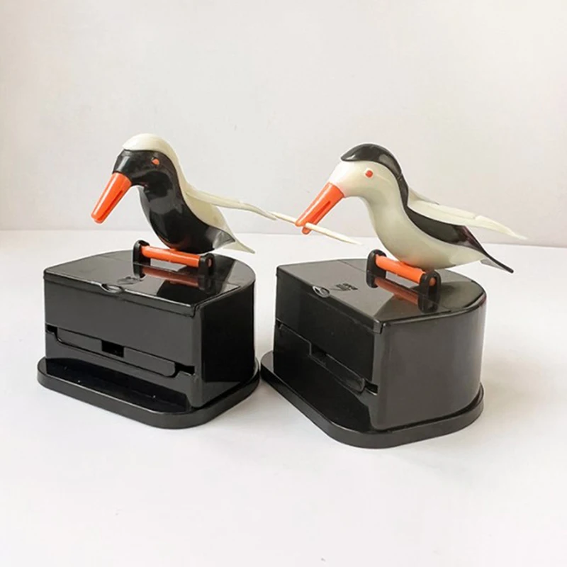 Kreativer Kolibri -Zahnstocher -Dispenser Gag Zahnstochhalter hochwertiger Reinigungszähne Automatische Vogel Zahnstocher Speicherbox