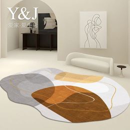 Creatieve onregelmatige tapijten voor slaapkamer pluizig zacht woonkamerdecoratie pluche tapijt thuis wasbare vloermat verdikt studiekleed 240103
