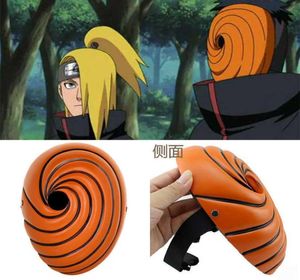 CRÉATIVE Japon Kakaxi Masque Tobi Obito Kakaxi Ninja Madara Uchiha Masquerade Cosplay Full Face Resin Party Mask Y08044374538