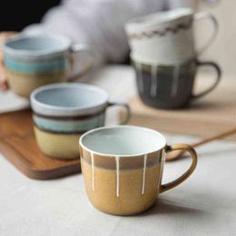 Creatieve Japanse stijl en eenvoudige en eenvoudige vermindering van vlamoven tot keramische mug koffie Coffee Cup Afternoon Tea Cup Milk Cup T220810