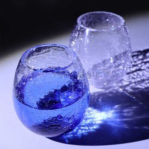 Creative style japonais Ice-Cracked Glass New Edo Glass Crystal Glass Set Ménage Eau Tasse Whisky Bière Tasses Artificielle Soufflé HKD230809