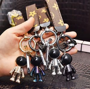 Creatieve sleutelhanger eenvoudige persoonlijkheid metalen astronaut hanger handtas ring auto heren sleutelhanger voor mannen en vrouwen cadeau sieraden accessoires