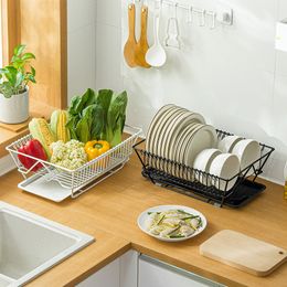Creative Kitchen Utensils Tableware Draining Rack Wholesale Multi-Purpose Storage Belt Tray Dish Rack