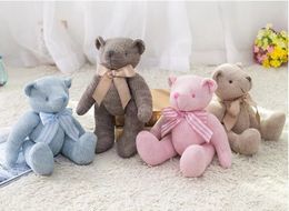 Figurines d'ours en peluche créatives avec des articulations mobiles, en gros de jouets en peluche pour les ours en peluche, cadeaux d'anniversaire