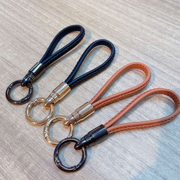 Paquet de porte-clés en cuir créatif pendentif clés de voiture ornements de chaîne petits cadeaux raccord de longe en gros