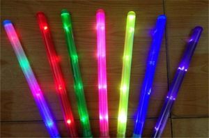 Créative LED Light Fluorescence Sticks Coloreful Blowing in the Dark Plastic Flashing Rod Concert Party Decoration Mariage 4079207