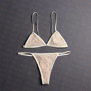 Creatieve Brief Jacquard Bikinis Set Badmode Ins Mode Verstelbare Designer Swimsuits Verjaardagscadeau voor Meisjes Merk Badpak