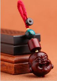 créativité MAITREYA Bouddha Keys Small Gift Gift Luxury Pendant Wood Rosewood Woven Cordechain