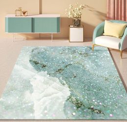 Tapis et tapis à motif de marbre créatif Style nordique tapis de salon canapé Table décor à la maison enfants chambre tapis de sol antidérapants4769953