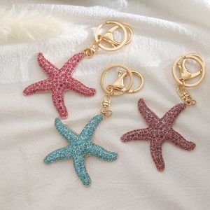 Porte-clés créatif vie Marine, dessin animé mignon étoile de mer, bijoux à la mode, sac de voiture, pendentif, accessoires, cadeau en vrac