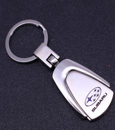 LLavero de metal creativo para coche, insignia de subaru, logo, llavero de cadena larga, tienda de 4S, regalo promocional, accesorios para automóvil, llave toy7742504