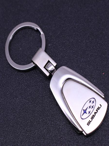 Porte-clés de voiture en métal créatif pour subaru badge logo longue chaîne porte-clés 4S boutique cadeau promotionnel accessoires auto clé toy8242427