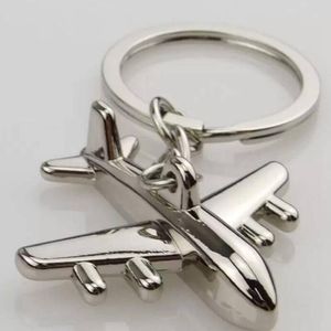 Creative Mini Air Avion Métal Alliage Porte-clés Porte-clés Noël Anniversaire Fête De Mariage Cadeau Faveur 3D Pendentif
