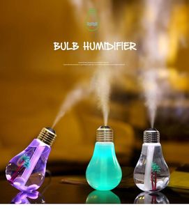 Creatieve Mini Kleurrijke USB Night Lamp Luchtreiniger DC 5V Luchtbevochtiger Mist Maker Fogger Diffuser Atomizer 400ml 110V-240V