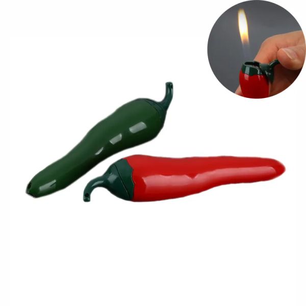 Creative Mini Gas plus léger Bustane Gas Chili Cigarette Cigareters Funny Light Bily Gift ZZ