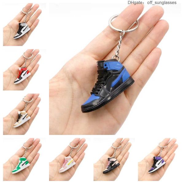 Creative Mini PVC Baskets Porte-clés Pour Hommes Femmes Gym Chaussures De Sport Porte-clés Sac À Main Chaîne Chaussure De Basket-Ball Porte-clés Prix En Vrac 5BN7