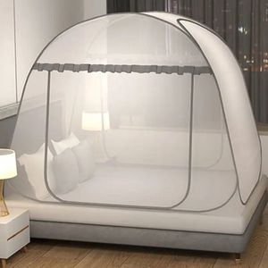 Creatieve minimalistische stijl zomerhuis muggen netto kind antidrop yurt grote ruimte slaapkamer tweepersoonsbed 240407