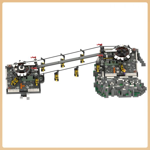 Creative MOC Technology Bricks Chairlift GBC Science Educational Building Block Puzzle Mode