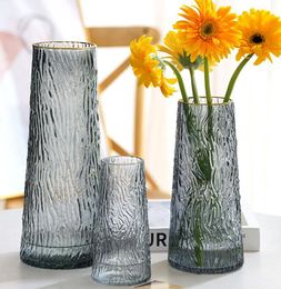 Creatieve moderne eenvoudige glazen vaas woonkamer decoratie vase ornamenten kleur roze vaas hydrocultuur bloemapparaat