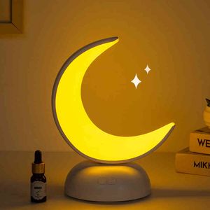 Creative Moon led tafel decor type-C USB Opladen geur essentiële olielamp lucht aroma diffuser nacht licht dimbaar