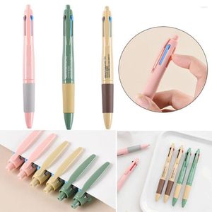 Creative Multicolor Office School Ballpoint Pen For Kids Gift Fashion 4 Colors Stationary Writing Pens Simple Signing