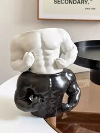 Creative Muscle Man Mug Ceramic Coffee Cupust Personnalité Dound Birthday Gift 240523